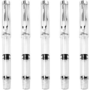 5pcs Fountain Brush Pen Water Brush Pen Set Water Refillable for Calligraphy Painting Drawing Scrapbook and Sketch