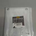 Barossa Design Short Shower Curtain or Liner with 6 Weighted Magnets, 72 x 66 inch Length, Heavy Duty PEVA, Waterproof, PVC Free, 12 Metal Grommets, Clear, 72x66