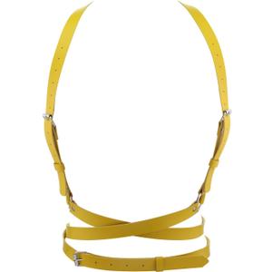 eYLun Women Leather Punk Waist Harness Belt, Adjustable