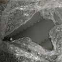 Armen Living LCCASWBAGRB201 Caf Adjustable Barstool in Grey Faux Leather and Brushed Stainless Steel Finish, Gray/Walnut, 31.5" x 19.29" x 17"