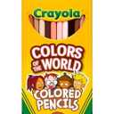 Crayola Colors of the World Colored Pencil Set (24ct), Skin Tone Colored Pencils for Kids, Coloring Book Pencils, Gifts for Kids 6 Packs