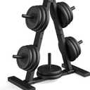 Weight Plate Rack, Weight Tree, Home Gym Storage Stand, Holds 300 lbs