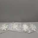 4 Pcs 5.91'' St. Patrick's Day Ceramic Plates Shamrock Candy Dishes Appetizer Salad Platters Clover Serving Bowl for St. Patrick's Day Party Tableware Dinnerware (White with Green)