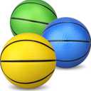 Dilabnba 5'' Mini Foam Basketball for Kids Adult, Toddlers Ball for Indoor Outdoor, Lightweight and Soft Replaceable Basketballs for Mini Hoop Enthusiasts (3PCS)