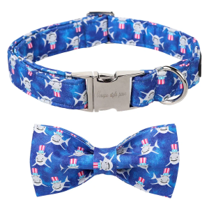 Unique style paws Independence Day Flag Dog Collar, Best for Small Medium Large Boys Girls Dogs