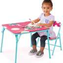 Jakks Pacific Minnie Jr Activity Table Set with One Chairs ,Teal and Red