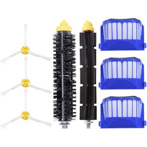 Replacement Parts Accessory for iRobot Roomba 600 Series 690 692 694 670 660 665 651 650 614 & 500 Series 595 585 564,Side Brush,Bristle Brush & Flexible Beater Brush, Filter and Screw