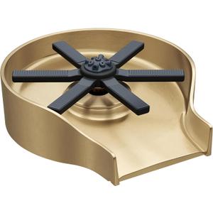 KRAUS CleanMate Glass Rinser for Kitchen Sink in Spot-Free Brushed Brass Color Finish, KGR-500SFBB