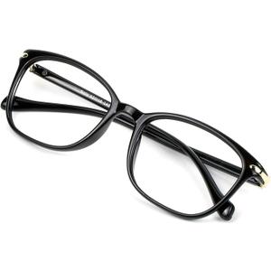 VisionGlobal Blue Light Blocking Glasses for Women/Men, Anti Eyestrain, Computer Reading, TV Glasses, Stylish Square Frame, Anti Glare(Tortoise,+1.50 Magnification) (04_nola_tortoise)