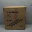 Dog Ramp for Car 71" L x 17" W, Foldable Pet Ramp for Large Dogs with Non-Slip Rug Surface, Portable Dog Car Ramp for SUV, Truck & Vehicle, Heavy-Duty Aluminum Pet Loading Ramp Supports 250 lbs