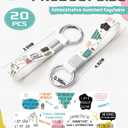 3 x Tondiamo 20 Pcs Administrative Assistant Daily Affirmations Gifts Bulk Keychains with Keyring Clips for Christmas Admin Assistants Secretary Gifts Appreciation Ideas