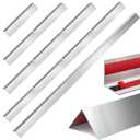 Therwen 4 Pieces Stainless Steel Corner Guards Corner Protector Metal Wall Corner Guard Wall Protection (2 x 2 x 36 Inch)