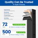 Muzata Black Cable Railing Post 36 Inch 36"x2"x2" Level Drilled Surface Mount T304 Stainless Steel Cable Railing System Kit Indoor Outdoor with Paper User Guide PS02 BH4S