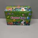 MGparty 50 Pcs 3.5" Large Fillable Easter Eggs with 8 Golden Eggs, Plastic Easter Eggs Empty Bulk for Egg Hunt, Easter Basket Stuffers, Party Favors and Decorations