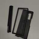 Compatible with Samsung Galaxy Z Fold 2 Case Heavy Duty Protective, Camera Lens Cover, Capacitance Pen & Pen Holder & Hinge Protection, Screen Protector, Metal Ring Stand Cover 5G 2020, Black