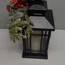 Christmas Decorations Outdoor Hanging Lanterns Holiday Decorative Lantern LED Candle Lantern Decorative Indoor & Outdoor, Christmas Decorations for Patio Front Porch Table Decor,Christmas Gifts (Red)