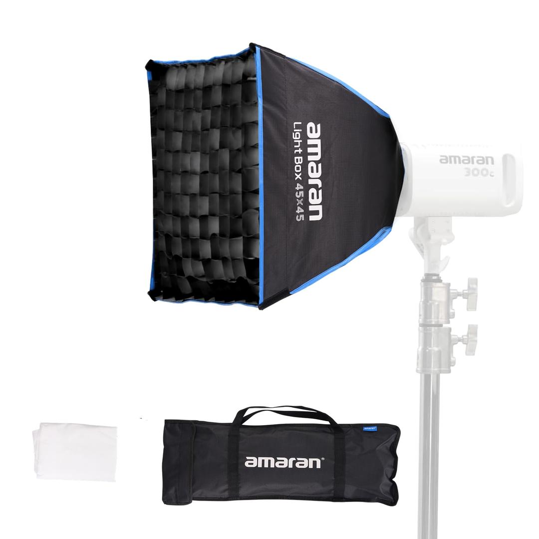 Aputure Light Box 45x45 Square Soft Box for Amaran COB 60X S, 60D S, 100D S, 200X S Series LED Video Light