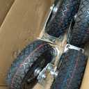 10 inch Casters Wheels, Heavy Duty Casters Set of 4 Load 1300lbs with Brake, Locking Swivel Plate Caster, Industrial Castor Wheels for Workbench, Cart, Trolley, Wagon and Shelves