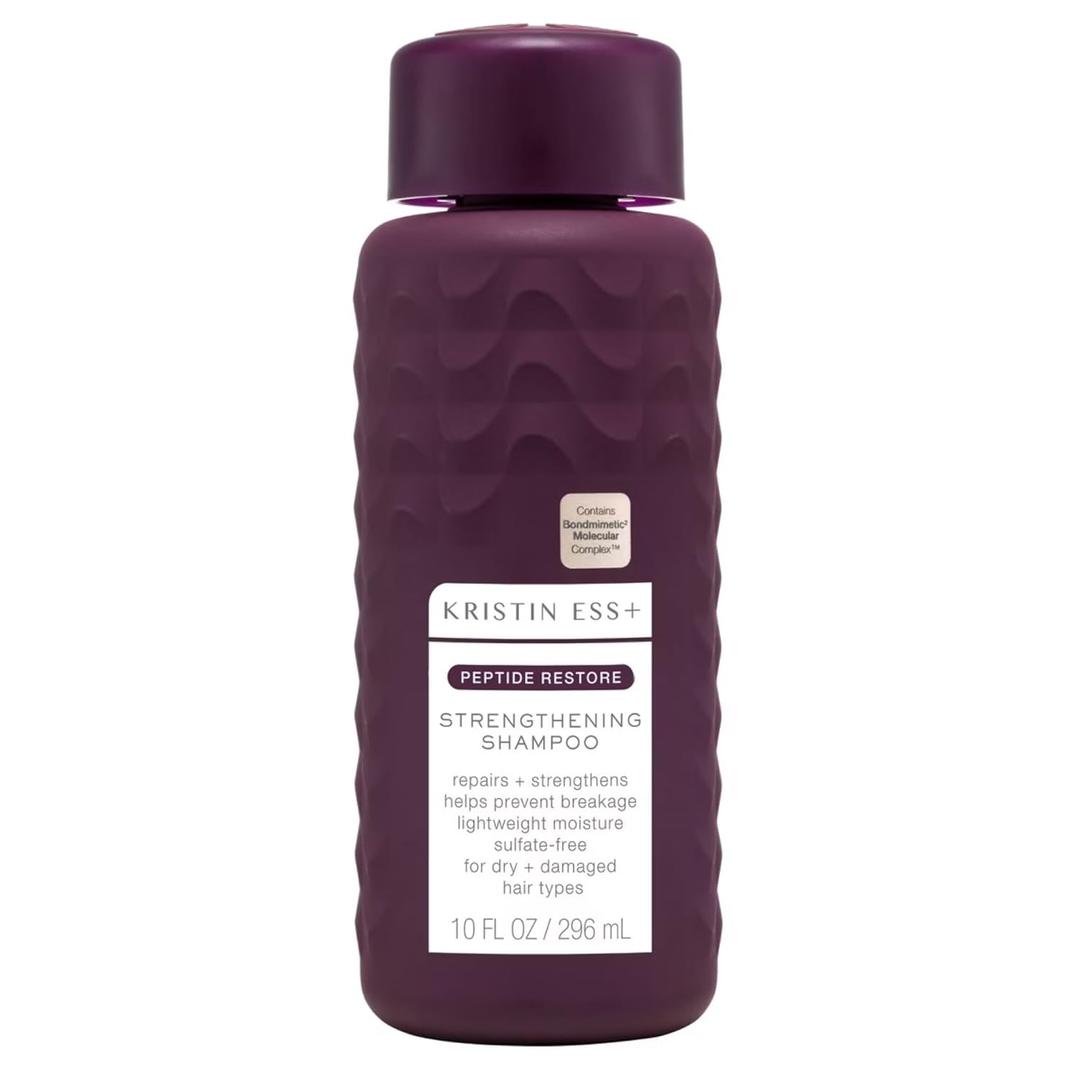 Kristin Ess+ Anti-Fade Moisturizing Shampoo with UV Color Shield & Peptide Technology for Prolonged Color Vibrancy - Sulfate Free, Paraben Free, Vegan, 10 fl oz