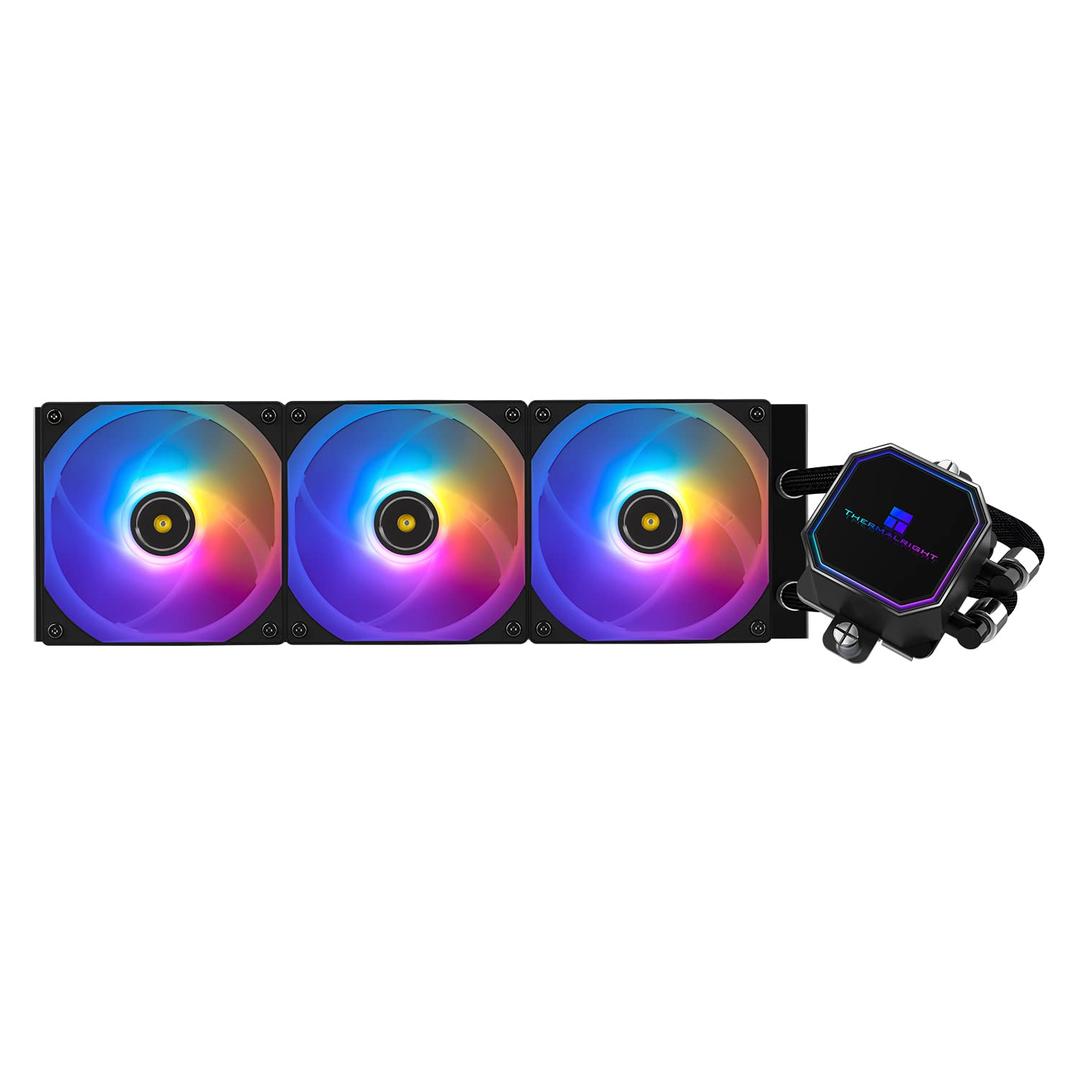 Thermalright Frozen Prism360 Black ARGB CPU Liquid Cooler,Efficient PWM Controlled Pump 3300RPM,3TL-E12 Series PWM Fan,Water Cooling Computer Parts,for AMD AM4/AM5,Intel 1150/1151/1200/1700/2011