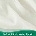 Biscaynebay Wrap Around Bed Skirts for Queen Beds 22" Long Drop, Ivory Adjustable Elastic Dust Ruffles Easy Fit Wrinkle Resistant Silky Luxurious Fabric Machine Washable, Ivory