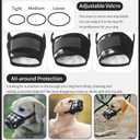 HEELE Dog Muzzle,Soft Nylon Muzzle Anti Biting Barking Chewing,Air Mesh Breathable Drinkable Adjustable Loop Pets Muzzle for Dogs 4 Colors 4 Sizes (P-Black White Plaid, M)