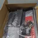 CCCEI Modular Power Tool Organizer Wall Mount with Charging Station. Garage Drill Storage Shelf with Hooks, Heavy Duty Rack, Tool Battery Holder Built in 8 Outlet. Gift for Men. Red, 2 Pack.