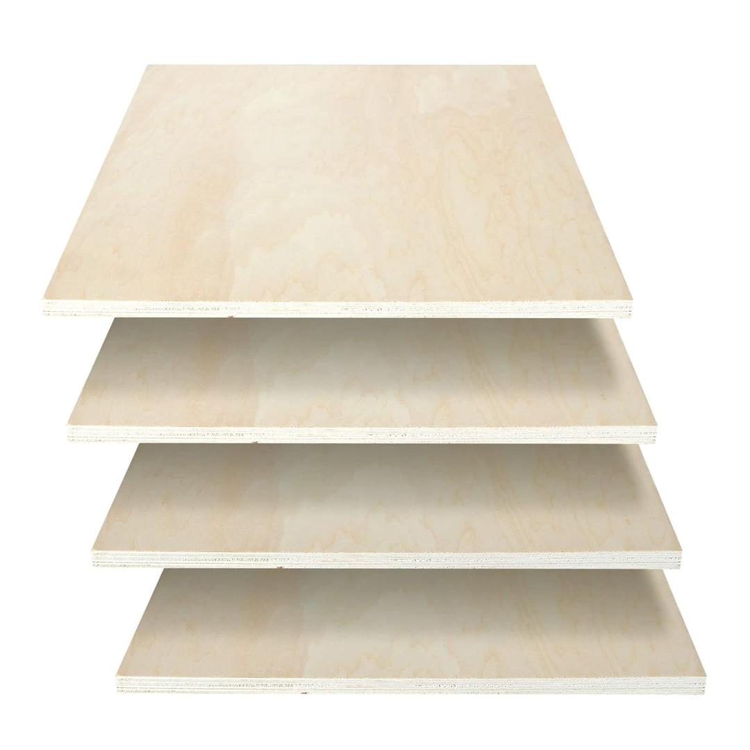 12" x 12" Plywood Board 1/2 Thick, 4 Pack Plywood Squares, Baltic Birch Plywood for Laser Projects, Arts and Crafts, DIY