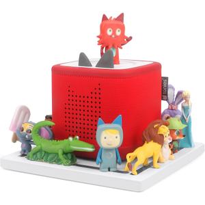 Taladad for Tonie Shelf, Tonies Storage for Toniebox 2/ Toniebox 1 Tonie Figures Creative Tonies Magnetic Shelf for,Tonie Box Player 10-30 Characters (White)