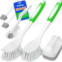 Holikme 6Pack Kitchen Cleaning Brush, Green