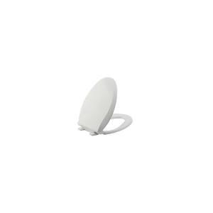 Elongated Toilet Seat Slow Close, Quiet Toilet Seat Cover with Never Loosen Durable Toilet Seat Lid Easy to Install & Clean, Polypropylene (PP), White