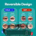 Medi Grade 2-in-1 Heat and Cooling Eye Mask - Microwave Activated Heated Eye Mask for Dry Eyes, Styes and Blepharitis and Integrated Cooling for Puffy Eyes, Dark Circles or Migraines