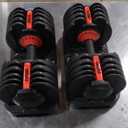 TYZDMY Adjustable Dumbbells Set of 2Free Weights Dumbbells Set Adjustable Dumbbell Set52.5 lbs pair 105 lbs15 in 1for Men/Women Gym Equipment for Home Strength Training Equipment