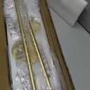 Battery Operated Wall Sconces, Dimmable Wall Sconces Set of Two, 350Rotate, 3000K LED Gold Wireless Wall Light for Living Room, Bedroom, Hallway, 24.4 Inch (2 Pack)