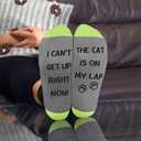 LSVGSAK Novelty Cat Dad Socks Birthday Christmas Cats Themed Gifts for Cat Lovers Friend Son Husband Brother Boyfriend Animal Lover