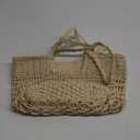 Trifabricy Beach Bags for Women - Large Straw Bag, Woven Beach Tote Shoulder Handbags, Straw Tote Bag for Summer Vacation, Beige