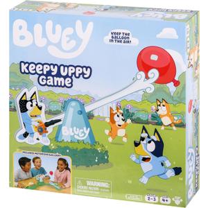 Bluey Keepy Uppy Game, Motorized Toddler Game with Bingo and Chilli Character Paddles, Games for 4+ Year Olds