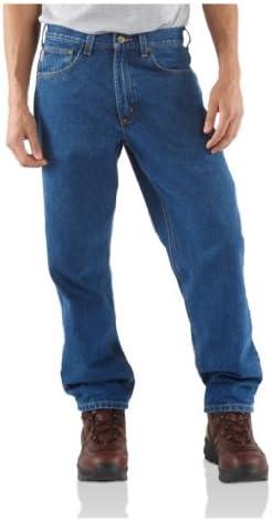 Carhartt Men's Relaxed Fit Heavyweight 5-Pocket Tapered Jean, 33×36