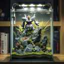 Vimvins 5 Gallon Glass Fish Tank, Easy to Maintain Small Aquarium for Betta/Snails/Shrimp and Aquatic Planting.