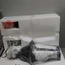 Outdoor Pendant Lights for Porch, HWH 26'' Large Exterior Hanging Light Fixtures with Seeded Glass, Outdoor Hanging Chandelier for Porch Patio Gazebo Hallway, Matte Black Finish, 5HW90H-L BK