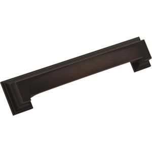 Amerock | Cabinet Cup Pull | Oil Rubbed Bronze | 5-1/16 inch & 6-5/16 inch (128 mm & 160 mm) Center-to-Center | Appoint | 1 Pack | Drawer Pull | Cabinet Handle | Cabinet Hardware
