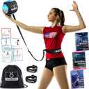 OVANTO Volleyball Training Equipment Aid Solo Volleyball Equipment in 4 Styles to Serve, Spike, Set and Pass Like a Pro - Adjustable Volleyball Practice Equipment Gift for Beginners & Experts