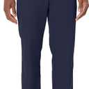 Amazon Essentials Men's Classic-Fit Wrinkle-Resistant Pleated Chino Pant (in Big & Tall) (44W x 30L, Navy)