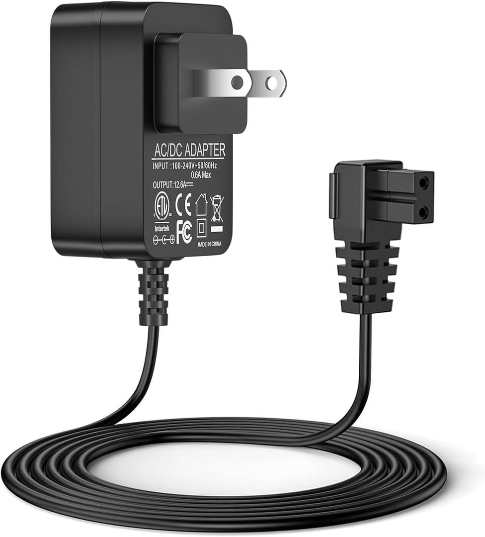 WUKUR 12.6V Charger for AIPER Seagull 600 SE 1000 1500 P1111 Pilot H1 for AIPURY 1500 Cordless Pool Vacuum Cleaner AC Adapter with 5.9FT Power Cord for HJ1103J HJ1102