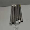 Closet Rod, 17 to 76 Inch Heavy Duty Adjustable Metal Clothing Rack for Hanging Clothes, Closet Poles for Wardrobes, Laundry, Durable Steel, Silver