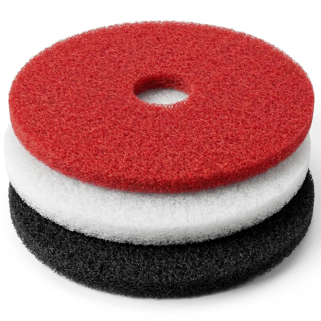 16" Floor Buffer & Scrubber Pads – 3-Pack
