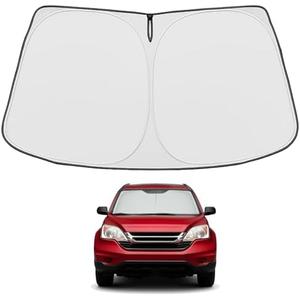 Proadsy 2025 Upgrade Windshield Sun Shade Custom Fit 2023-2024 2025 Honda CRV 4-Layer Foldable Front Sunshade Protector Sun Visor Blocks UV Rays Keep Car Cooler Accessories