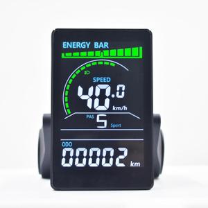 Ebike Display, UART No. 2 Protocol, 24V-60V Colorful Acrylic Cycling Computer with Charging Port for Mobile Devices, Ebike LCD Display to Enrich Cycling Journey