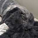 Anysay Heated Blanket King Size with 1/2/4/6/8 Hours AutoOff 10 Heat Level, 90'' * 100'' Cozy Faux Rabbit Fur Bubble Electric Blanket with Overheat Protection(Dark Grey)