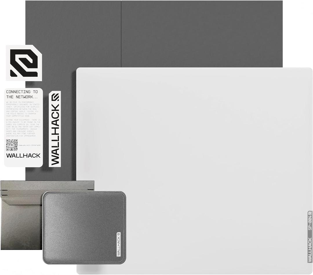 SkyPAD Glass Pad Gaming Mouse Pad | Professional Mouse Mat | White | Special Surface with Improved Precision and Speed